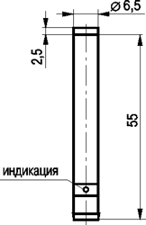 Габариты ISN GC0B-32N-2,5-LS40